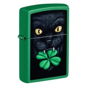 ZIPPO LIGHTER - LUCKY CAT CLOVER ($31.95)