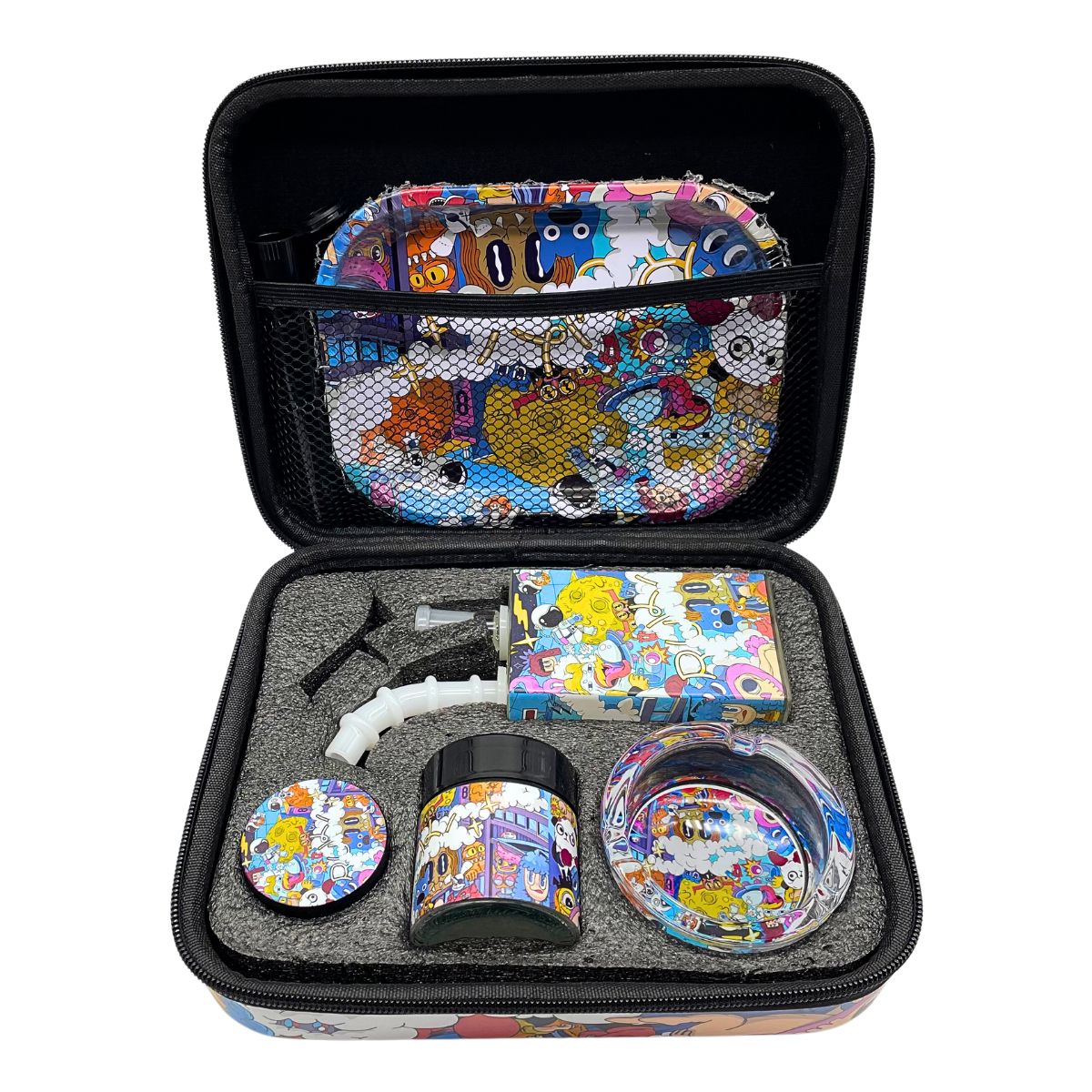 SMOKER KIT WATER PIPE & ASHTRAYS SET