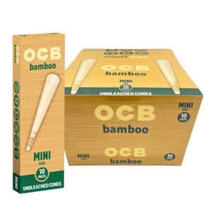 OCB BAMBOO UNBLEACHED CONES MINI SIZE 32/10 PACKS