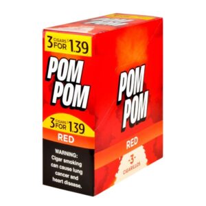 POM POM CIGARILLOS RED (3 FOR $1.39) 15/3 PACKS
