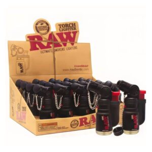 RAW BLACK TORCH LIGHTERS 20PCS