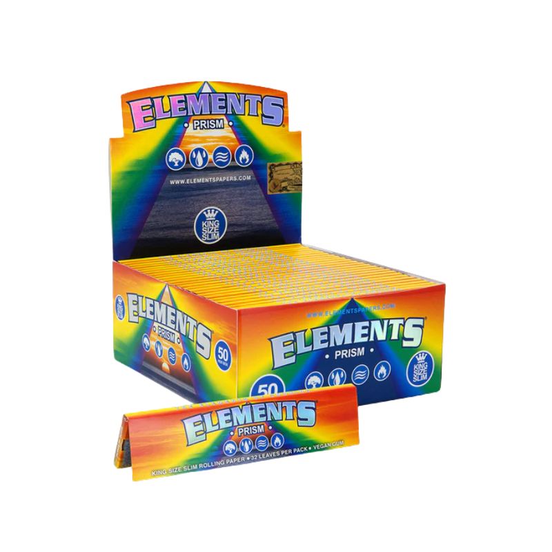 ELEMENTS KING SIZE SLIM PRISM PAPERS 50PCS