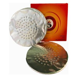 SUNLIGHT HOOKAH FOIL ROUND PRE-CUT PRE-POKED 100PCS