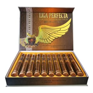 LUCKY CIGAR LIGA PERFECTA COGNAC XO COLLECTION DOUBLE GRANDE 7.5X50 10PCS