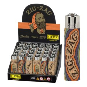 CLIPPER REUSABLE LIGHTER ZIG-ZAG COLLECTION 1 - 30PCS [NO SHIPPING]
