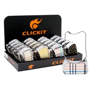 CLICKIT FASHION BAG FLAME LIGHTERS 20PCS [NO SHIPPING]