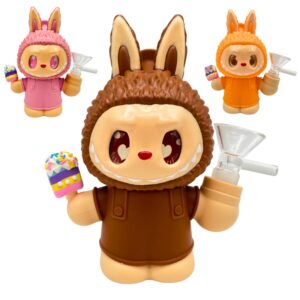 SILICONE WATER PIPE MEDIUM LABUBU 5.5"