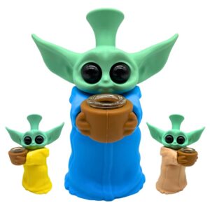 SILICONE PIPE ALIEN STANDING 6"