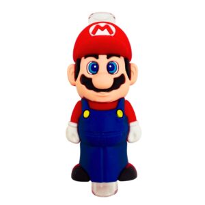 SILICONE GLASS CHILLUM PIPE MARIO BROS 3" 5PCS