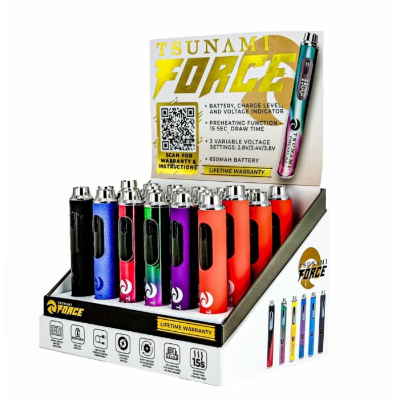 TSUNAMI FORCE DIGITAL DISPLAY 650MAH BATTERY 24PCS - Image 2