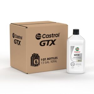 CASTROL GTX SYNTHETIC BLEND MOTOR OIL SAE 5W-20 1 QUART 6PCS [NO SHIPPING]