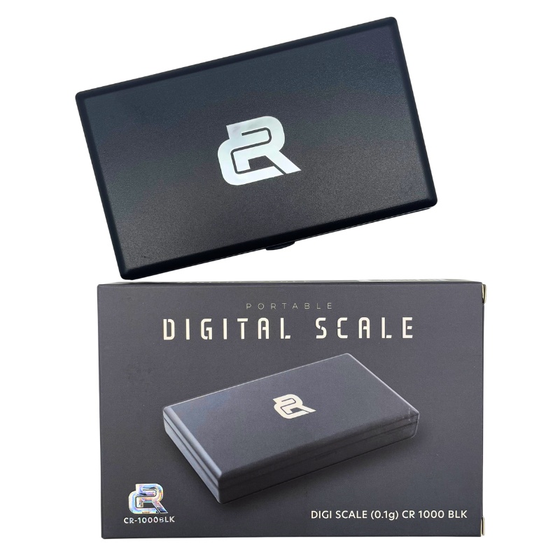 CR PORTABLE DIGITAL SCALE BLK 1000G X 0.1G - CR-1000BLK