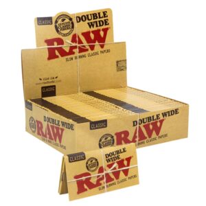 RAW DOUBLE WIDE CLASSIC PAPERS 50/34 PACKS