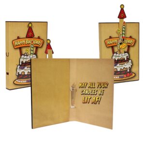 RAW BIRTHDAY CARD PACK OF 5