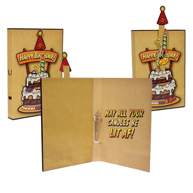 RAW BIRTHDAY CARD PACK OF 5