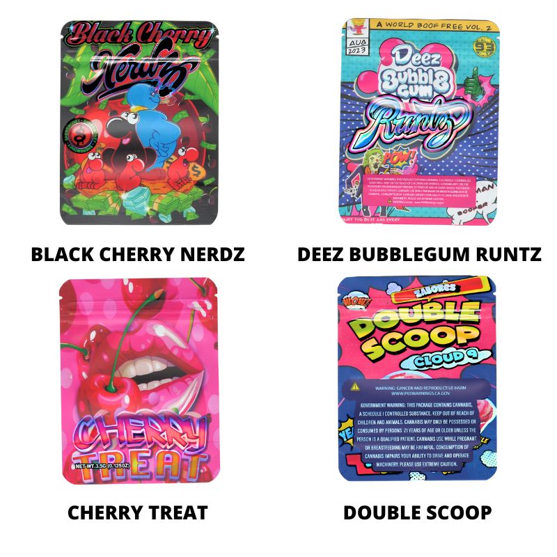 3.5G MYLAR SMELL PROOF BAG + BOXES 100PCS - Image 2