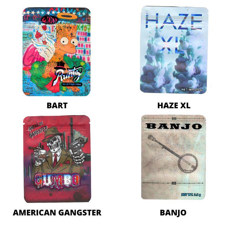 3.5G MYLAR SMELL PROOF BAG + BOXES 100PCS - Image 4